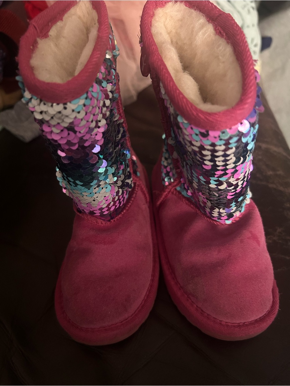 Emu Australia Sequin Sequin Sparkle Winter Boot Women Size 9